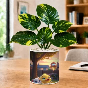 Artificial Tree Ceramic Photo Pot With White Stones 3x4 Inch (F165098) Artificial Tree Ceramic Photo Pot With White Stones 3x4 Inch (F165098)