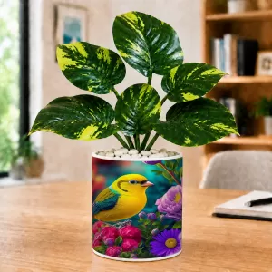 Artificial Tree Ceramic Photo Pot With White Stones 3x4 Inch (F165101) Artificial Tree Ceramic Photo Pot With White Stones 3x4 Inch (F165101)