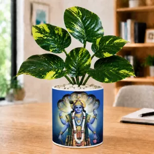 Artificial Tree Ceramic Photo Pot With White Stones 3x4 Inch (F165118) Artificial Tree Ceramic Photo Pot With White Stones 3x4 Inch (F165118)