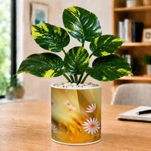 Artificial Tree Ceramic Photo Pot With White Stones 3x4 Inch (F165125) Artificial Tree Ceramic Photo Pot With White Stones 3x4 Inch (F165125)