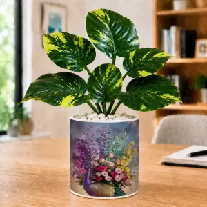 Artificial Tree Ceramic Photo Pot With White Stones 3x4 Inch (F165128) Artificial Tree Ceramic Photo Pot With White Stones 3x4 Inch (F165128)