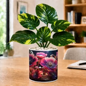 Artificial Tree Ceramic Photo Pot With White Stones 3x4 Inch (F165144) Artificial Tree Ceramic Photo Pot With White Stones 3x4 Inch (F165144)