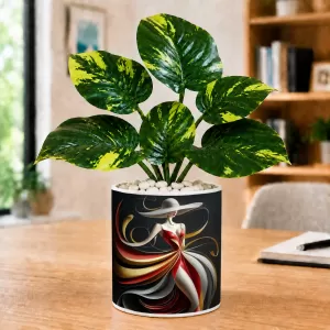 Artificial Tree Ceramic Photo Pot With White Stones 3x4 Inch (F165145) Artificial Tree Ceramic Photo Pot With White Stones 3x4 Inch (F165145)