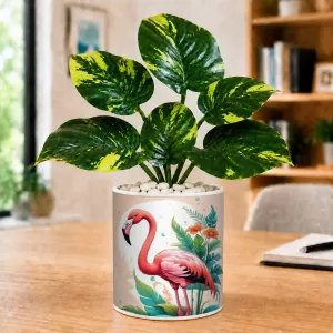 Artificial Tree Ceramic Photo Pot With White Stones 3x4 Inch (F165146) Artificial Tree Ceramic Photo Pot With White Stones 3x4 Inch (F165146)
