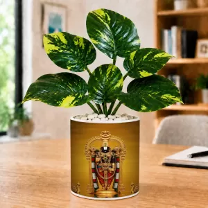 Artificial Tree Ceramic Photo Pot With White Stones 3x4 Inch (F165155) Artificial Tree Ceramic Photo Pot With White Stones 3x4 Inch (F165155)