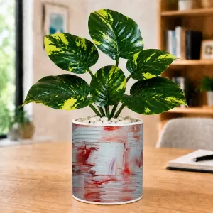 Artificial Tree Ceramic Photo Pot With White Stones 3x4 Inch (F165159) Artificial Tree Ceramic Photo Pot With White Stones 3x4 Inch (F165159)