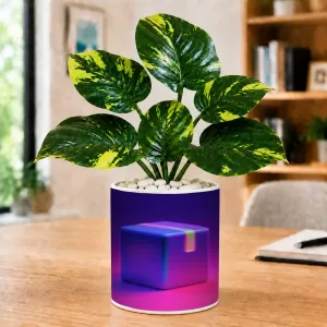 Artificial Tree Ceramic Photo Pot With White Stones 3x4 Inch (F165175) Artificial Tree Ceramic Photo Pot With White Stones 3x4 Inch (F165175)