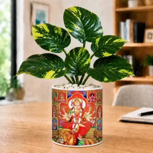 Artificial Tree Ceramic Photo Pot With White Stones 3x4 Inch (F165216) Artificial Tree Ceramic Photo Pot With White Stones 3x4 Inch (F165216)