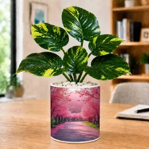 Artificial Tree Ceramic Photo Pot With White Stones 3x4 Inch (F165230) Artificial Tree Ceramic Photo Pot With White Stones 3x4 Inch (F165230)