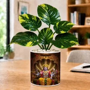 Artificial Tree Ceramic Photo Pot With White Stones 3x4 Inch (F165241) Artificial Tree Ceramic Photo Pot With White Stones 3x4 Inch (F165241)