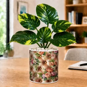 Artificial Tree Ceramic Photo Pot With White Stones 3x4 Inch (F165260) Artificial Tree Ceramic Photo Pot With White Stones 3x4 Inch (F165260)