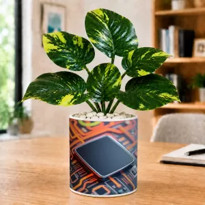 Artificial Tree Ceramic Photo Pot With White Stones 3x4 Inch (F165264) Artificial Tree Ceramic Photo Pot With White Stones 3x4 Inch (F165264)