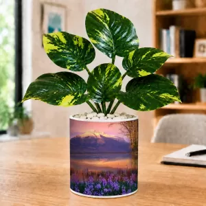 Artificial Tree Ceramic Photo Pot With White Stones 3x4 Inch (F165269) Artificial Tree Ceramic Photo Pot With White Stones 3x4 Inch (F165269)