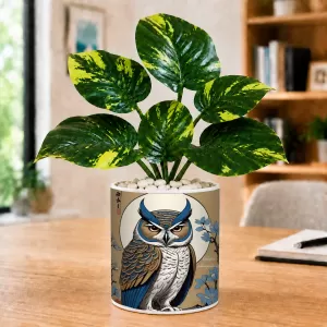 Artificial Tree Ceramic Photo Pot With White Stones 3x4 Inch (F165279) Artificial Tree Ceramic Photo Pot With White Stones 3x4 Inch (F165279)