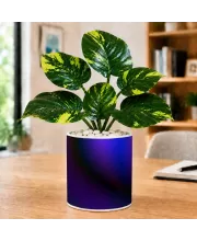 Artificial Tree Ceramic Photo Pot With White Stones 3x4 Inch (F165288)
