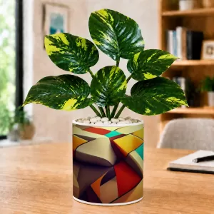 Artificial Tree Ceramic Photo Pot With White Stones 3x4 Inch (F165300) Artificial Tree Ceramic Photo Pot With White Stones 3x4 Inch (F165300)