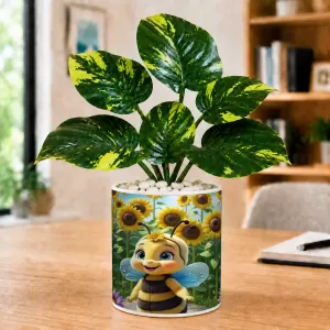 Artificial Tree Ceramic Photo Pot With White Stones 3x4 Inch (F165308) Artificial Tree Ceramic Photo Pot With White Stones 3x4 Inch (F165308)