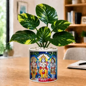 Artificial Tree Ceramic Photo Pot With White Stones 3x4 Inch (F165310) Artificial Tree Ceramic Photo Pot With White Stones 3x4 Inch (F165310)
