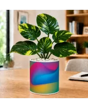 Artificial Tree Ceramic Photo Pot With White Stones 3x4 Inch (F165317)