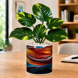 Artificial Tree Ceramic Photo Pot With White Stones 3x4 Inch (F165318) Artificial Tree Ceramic Photo Pot With White Stones 3x4 Inch (F165318)