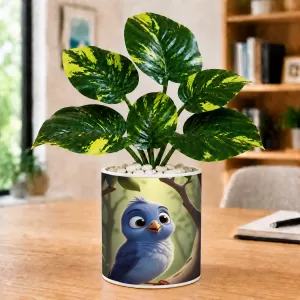 Artificial Tree Ceramic Photo Pot With White Stones 3x4 Inch (F165321) Artificial Tree Ceramic Photo Pot With White Stones 3x4 Inch (F165321)