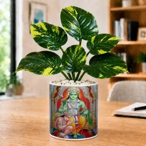 Artificial Tree Ceramic Photo Pot With White Stones 3x4 Inch (F165328) Artificial Tree Ceramic Photo Pot With White Stones 3x4 Inch (F165328)