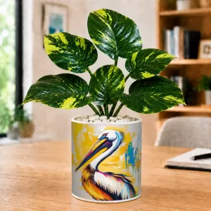 Artificial Tree Ceramic Photo Pot With White Stones 3x4 Inch (F165333) Artificial Tree Ceramic Photo Pot With White Stones 3x4 Inch (F165333)