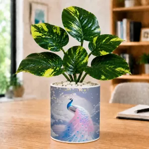 Artificial Tree Ceramic Photo Pot With White Stones 3x4 Inch (F165334) Artificial Tree Ceramic Photo Pot With White Stones 3x4 Inch (F165334)