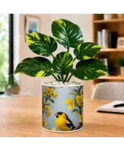 Artificial Tree Ceramic Photo Pot With White Stones 3x4 Inch (F165336)
