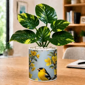 Artificial Tree Ceramic Photo Pot With White Stones 3x4 Inch (F165336) Artificial Tree Ceramic Photo Pot With White Stones 3x4 Inch (F165336)