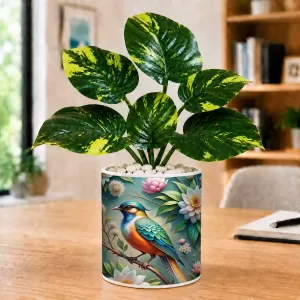 Artificial Tree Ceramic Photo Pot With White Stones 3x4 Inch (F165339) Artificial Tree Ceramic Photo Pot With White Stones 3x4 Inch (F165339)