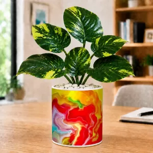 Artificial Tree Ceramic Photo Pot With White Stones 3x4 Inch (F165359) Artificial Tree Ceramic Photo Pot With White Stones 3x4 Inch (F165359)