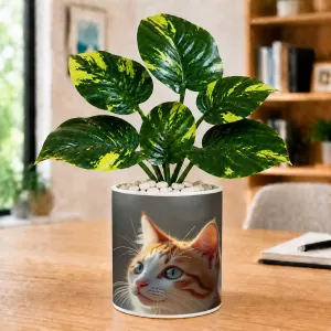 Artificial Tree Ceramic Photo Pot With White Stones 3x4 Inch (F165360) Artificial Tree Ceramic Photo Pot With White Stones 3x4 Inch (F165360)
