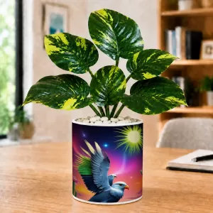 Artificial Tree Ceramic Photo Pot With White Stones 3x4 Inch (F165363) Artificial Tree Ceramic Photo Pot With White Stones 3x4 Inch (F165363)