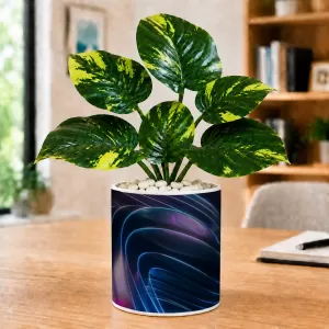 Artificial Tree Ceramic Photo Pot With White Stones 3x4 Inch (F165366) Artificial Tree Ceramic Photo Pot With White Stones 3x4 Inch (F165366)