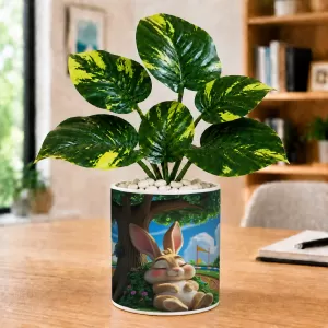 Artificial Tree Ceramic Photo Pot With White Stones 3x4 Inch (F165400) Artificial Tree Ceramic Photo Pot With White Stones 3x4 Inch (F165400)