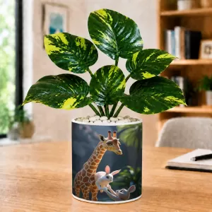 Artificial Tree Ceramic Photo Pot With White Stones 3x4 Inch (F165406) Artificial Tree Ceramic Photo Pot With White Stones 3x4 Inch (F165406)