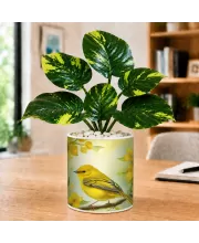 Artificial Tree Ceramic Photo Pot With White Stones 3x4 Inch (F165411)