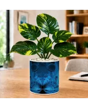 Artificial Tree Ceramic Photo Pot With White Stones 3x4 Inch (F165421)