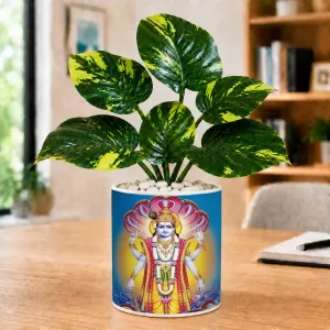 Artificial Tree Ceramic Photo Pot With White Stones 3x4 Inch (F165429) Artificial Tree Ceramic Photo Pot With White Stones 3x4 Inch (F165429)