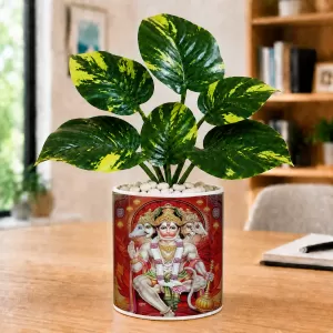 Artificial Tree Ceramic Photo Pot With White Stones 3x4 Inch (F165446) Artificial Tree Ceramic Photo Pot With White Stones 3x4 Inch (F165446)