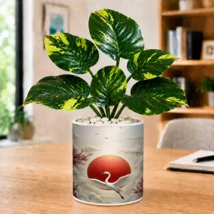 Artificial Tree Ceramic Photo Pot With White Stones 3x4 Inch (F165457) Artificial Tree Ceramic Photo Pot With White Stones 3x4 Inch (F165457)