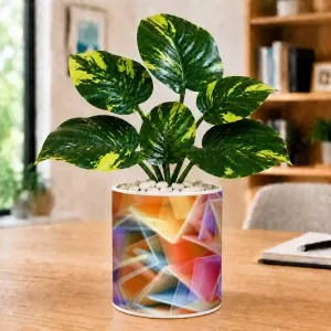 Artificial Tree Ceramic Photo Pot With White Stones 3x4 Inch (F165480) Artificial Tree Ceramic Photo Pot With White Stones 3x4 Inch (F165480)