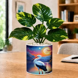 Artificial Tree Ceramic Photo Pot With White Stones 3x4 Inch (F165485) Artificial Tree Ceramic Photo Pot With White Stones 3x4 Inch (F165485)