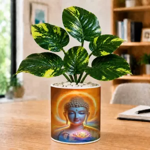 Artificial Tree Ceramic Photo Pot With White Stones 3x4 Inch (F165498) Artificial Tree Ceramic Photo Pot With White Stones 3x4 Inch (F165498)