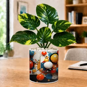Artificial Tree Ceramic Photo Pot With White Stones 3x4 Inch (F165506) Artificial Tree Ceramic Photo Pot With White Stones 3x4 Inch (F165506)