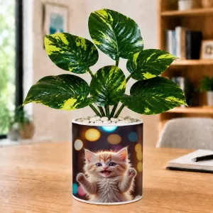 Artificial Tree Ceramic Photo Pot With White Stones 3x4 Inch (F165510) Artificial Tree Ceramic Photo Pot With White Stones 3x4 Inch (F165510)