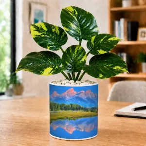 Artificial Tree Ceramic Photo Pot With White Stones 3x4 Inch (F165533) Artificial Tree Ceramic Photo Pot With White Stones 3x4 Inch (F165533)
