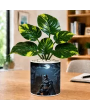 Artificial Tree Ceramic Photo Pot With White Stones 3x4 Inch (F165539)