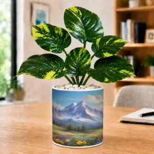 Artificial Tree Ceramic Photo Pot With White Stones 3x4 Inch (F165546) Artificial Tree Ceramic Photo Pot With White Stones 3x4 Inch (F165546)